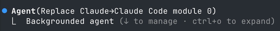 A subagent running in Claude Code